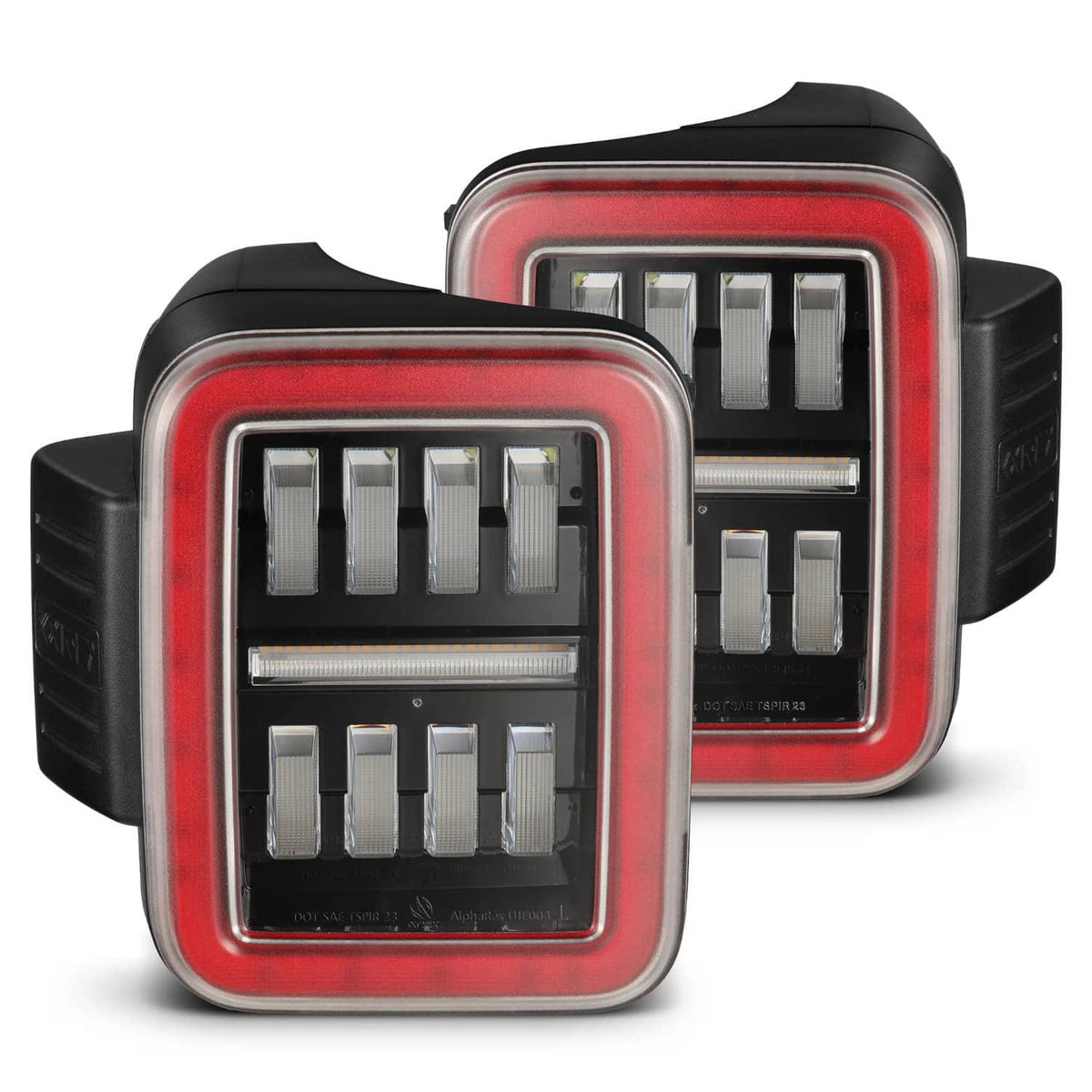 BLACK/RED LED TAIL LIGHTS 20-26 GLADIATOR