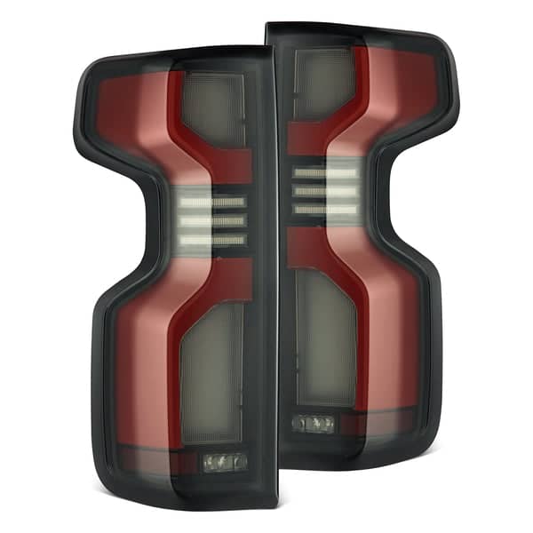 BLACK RED LED TAIL LIGHTS 19-26 CHEV 1500/20-26 HD