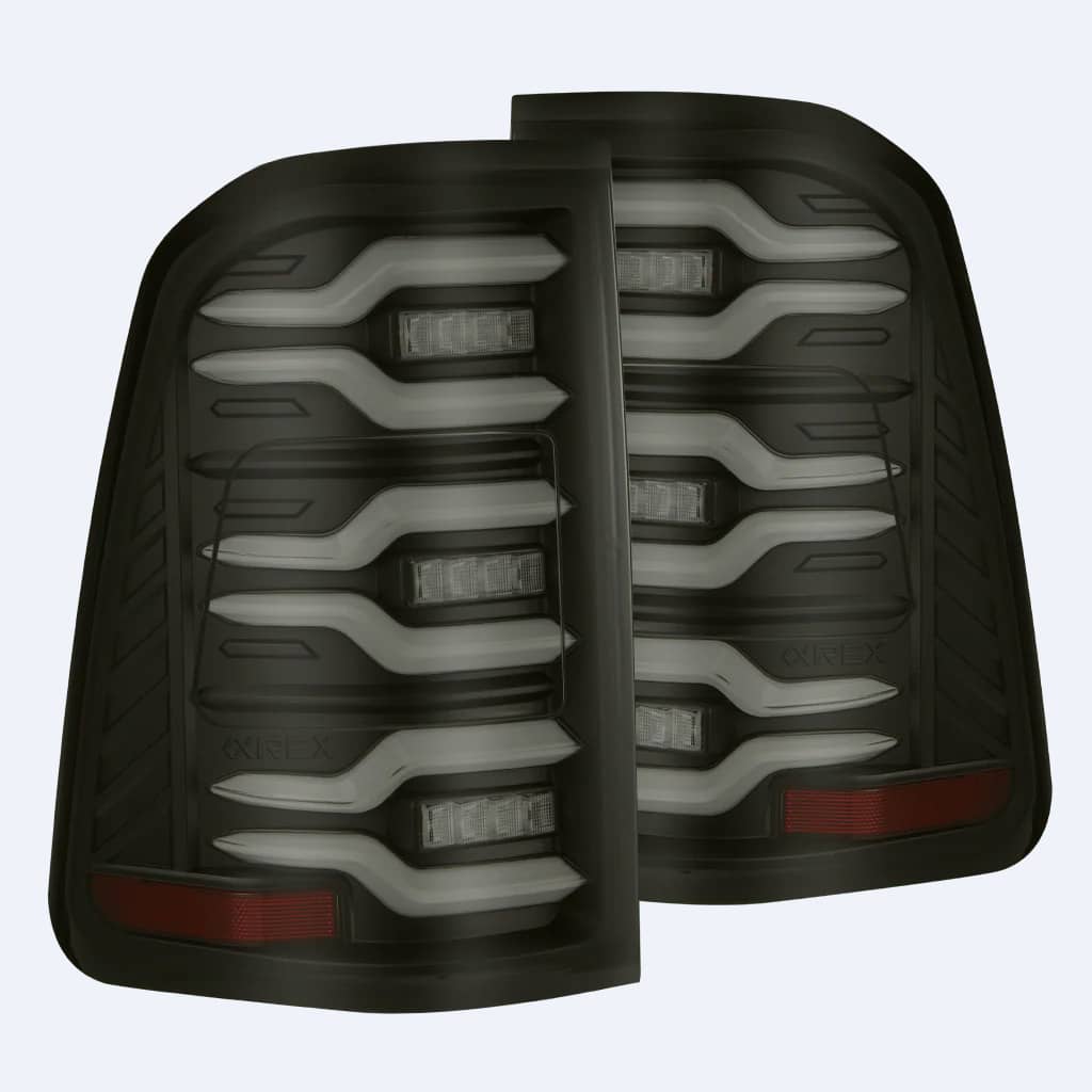 BLACK LED TAIL LIGHTS 25-26 RAM 1500