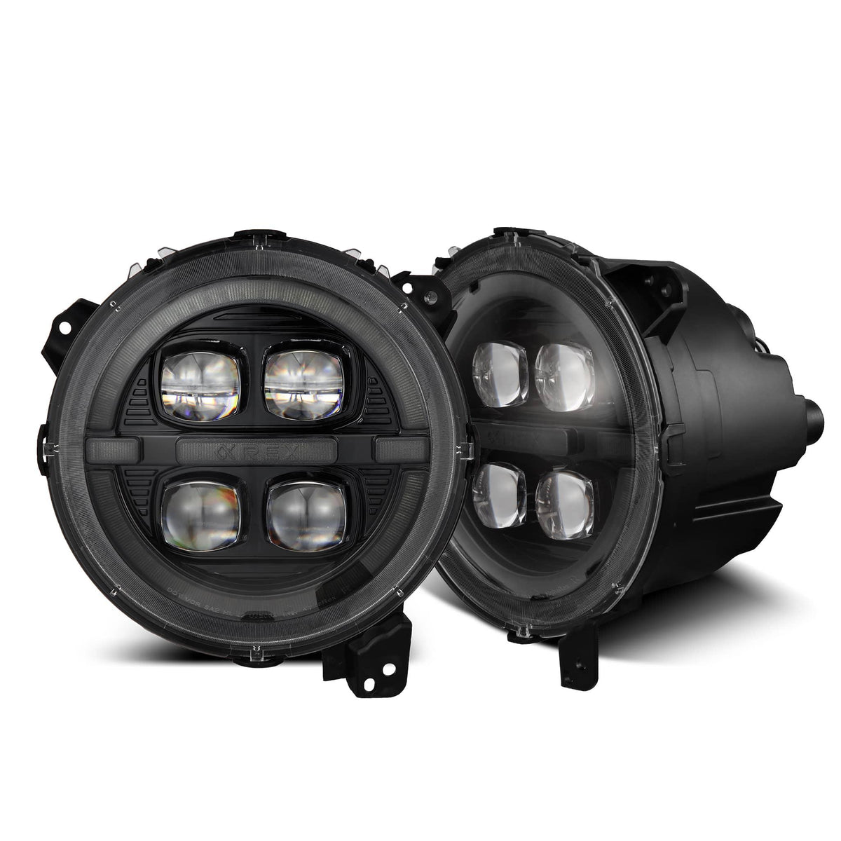 ALPHA BLACK LED PROJ H.LITE 18-26 WRANGLER