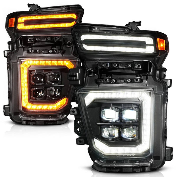 BLACK FULL LED PROJECTOR HEADLIGHT 20-24 CHEV HD (PASSENGER SIDE ONLY)