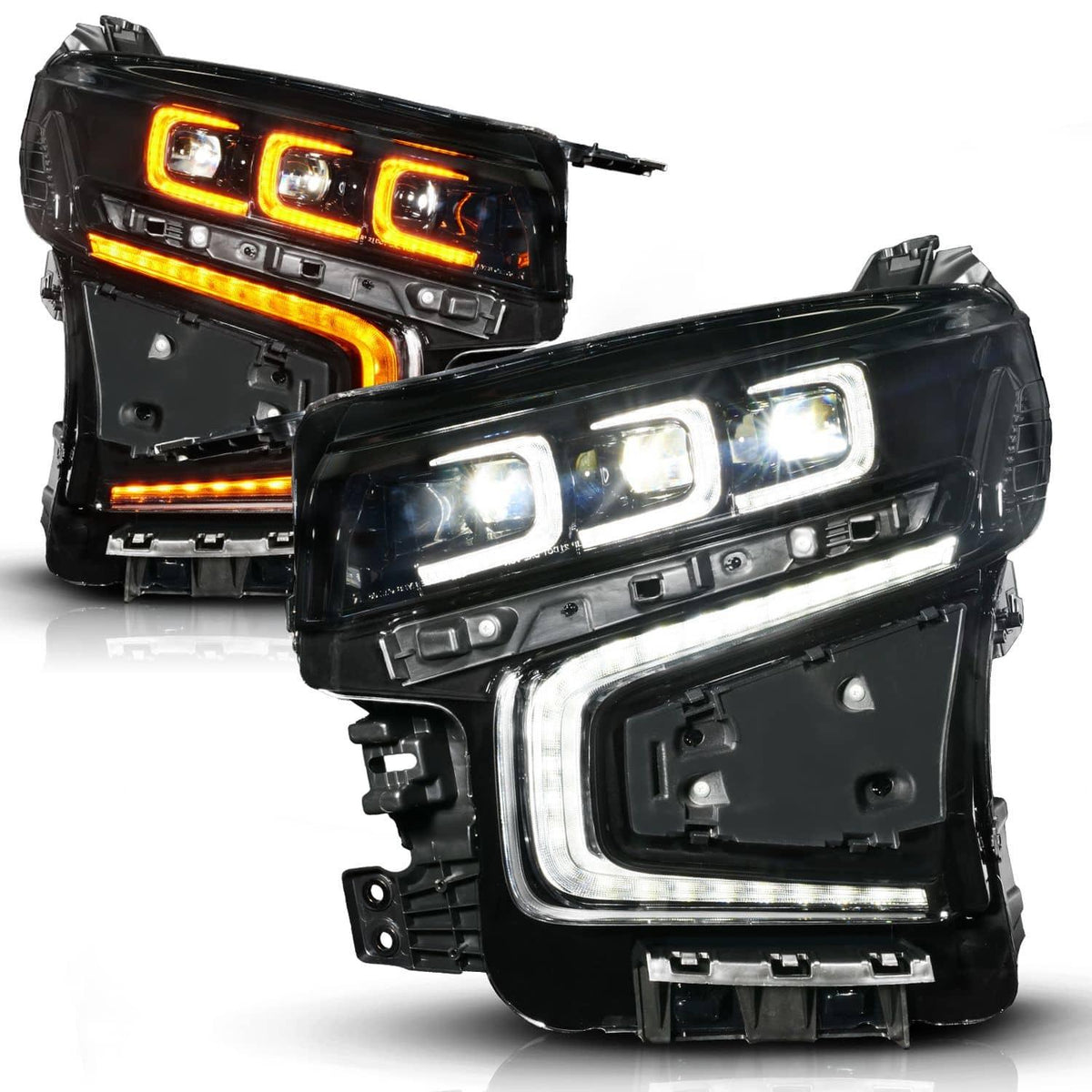 BLACK FULL LED PROJECTOR HEADLIGHTS 21-24 SUBURBAN/21-24 TAHOE