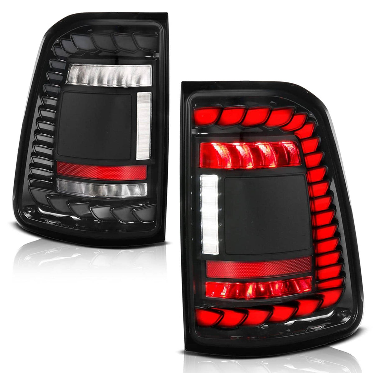 BLACK FULL LED TAIL LIGHTS 19-24 RAM 1500