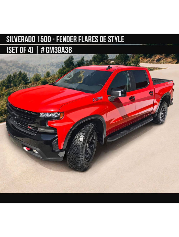 OE STYLE FENDER FLARES 19-23 CHEV 1500