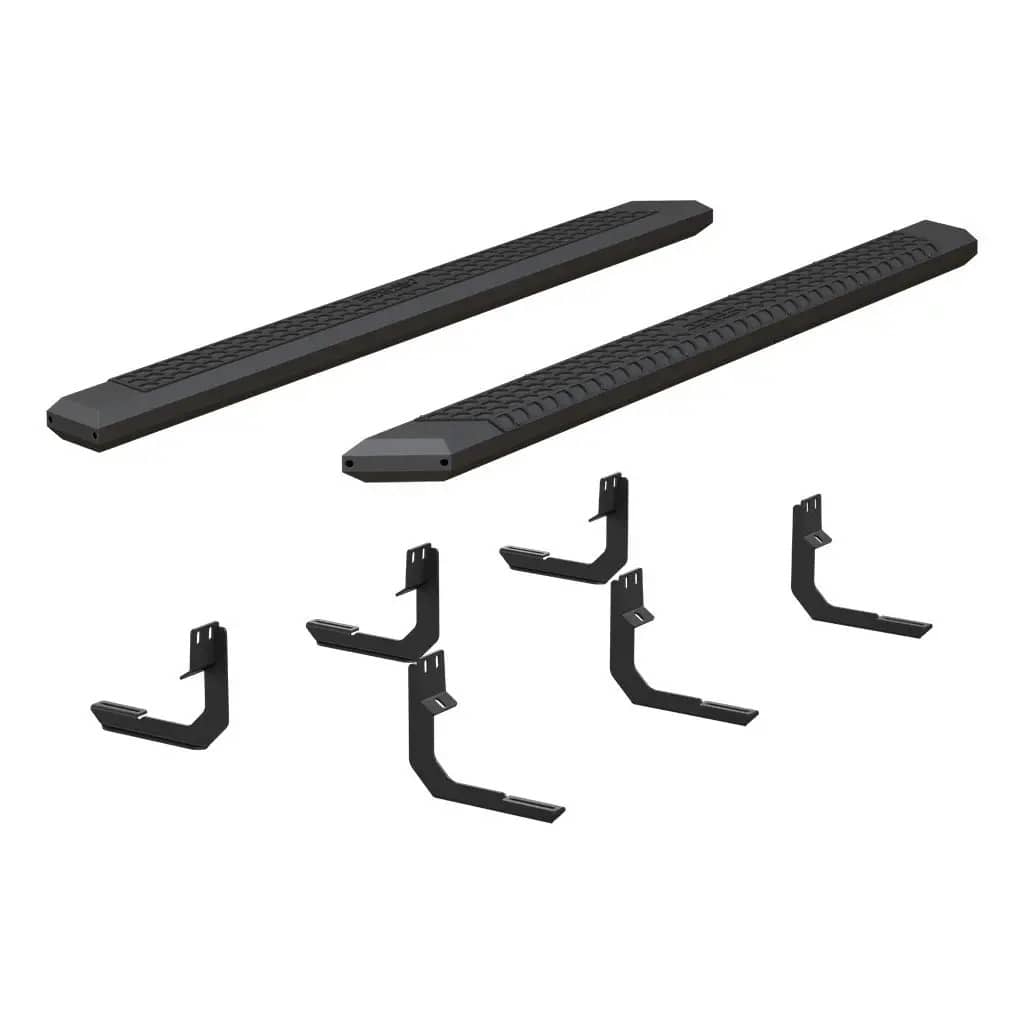 BLACK AVANTEDGE SIDE BARS 04-24 TITAN/16-24 TITAN XD CREW CAB
