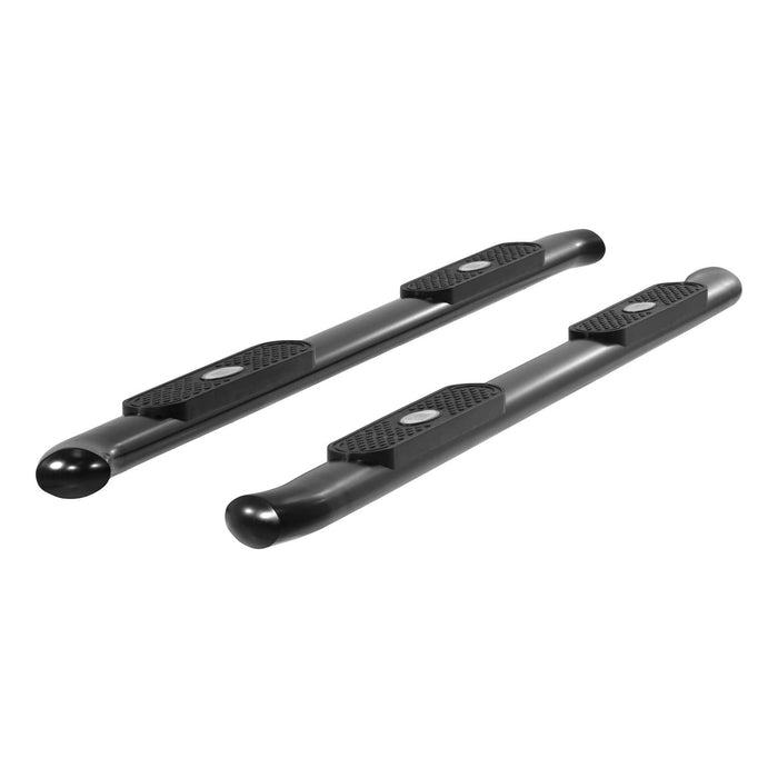4" BLACK CAB LENGTH SIDE BARS 09-14 F150 CREW CAB