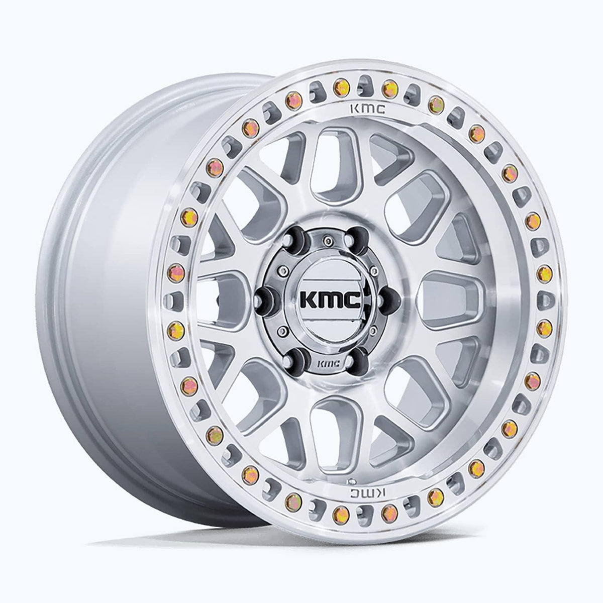 GRS GLOSS SILVER W/ MACHINED FACE 17X9 6-139.7 CB 106 -12MM
