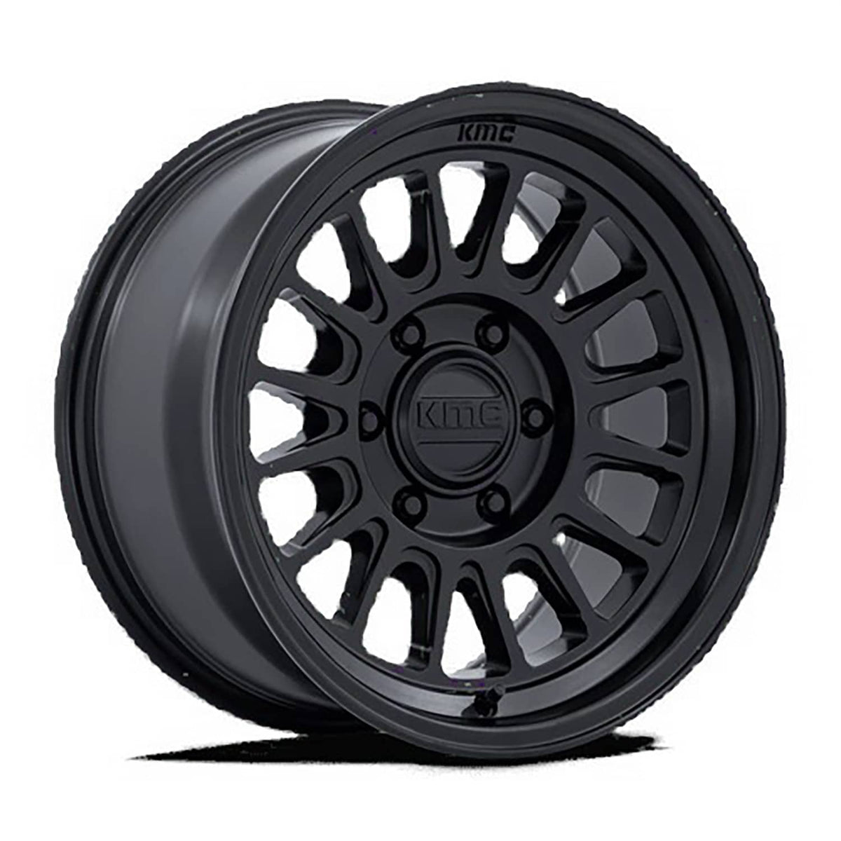 KM733 IMPACT FFT MATTE BLACK 17X8.5 6-139.7 CB 106 +25MM