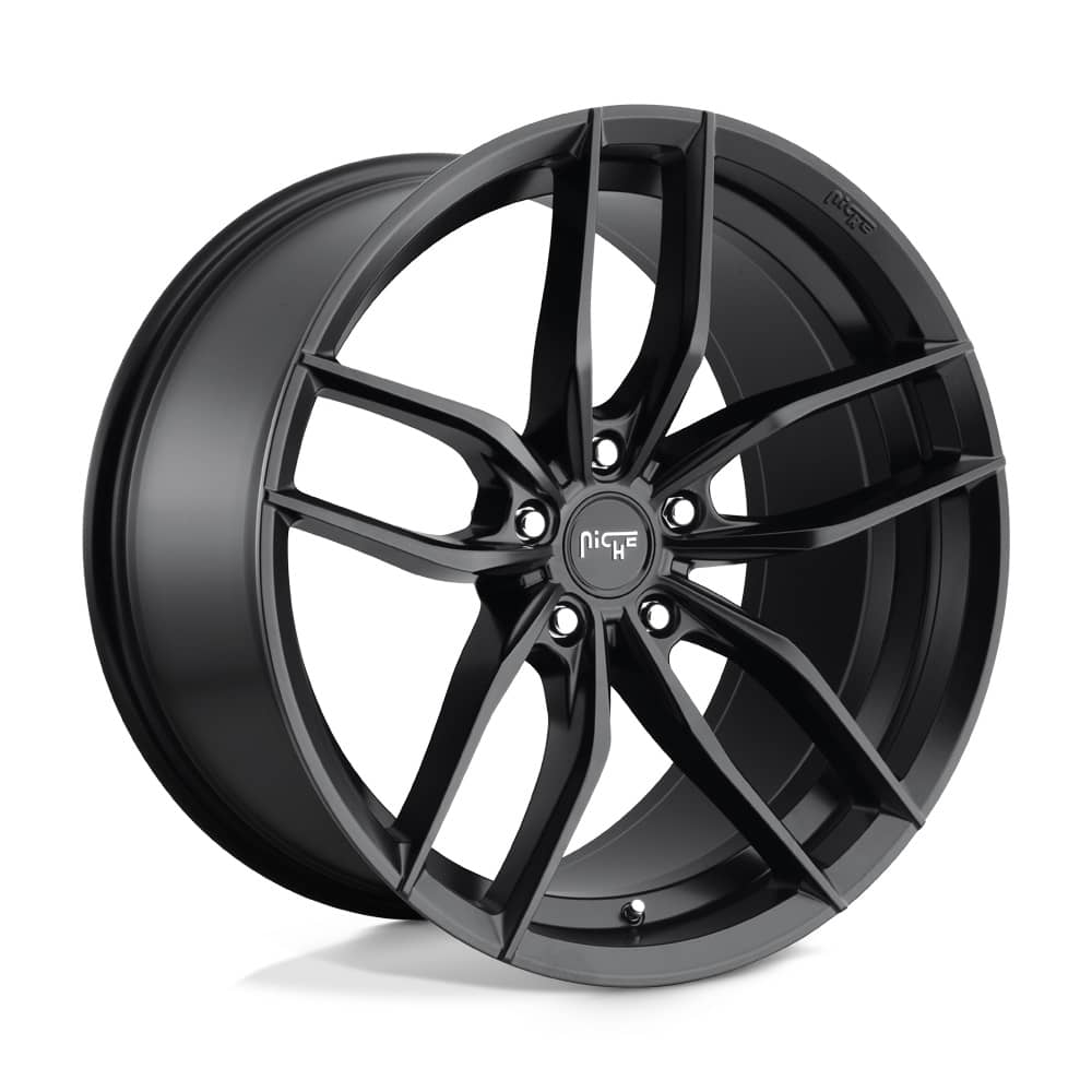 VOSSO MATTE BLACK 17X8 5-114.3 +40MM