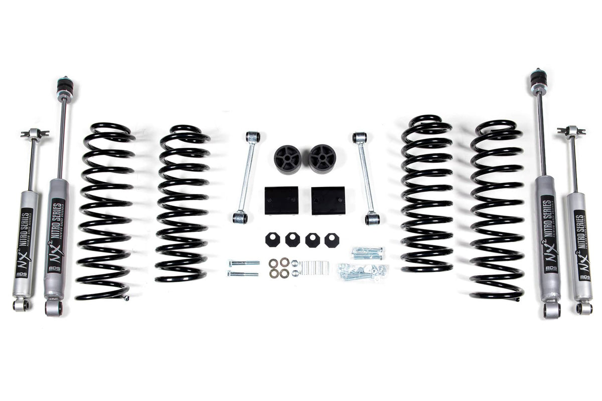 2" COIL SPRING LIFT KIT W/ NX2 SHOCKS 07-11 WRANGLER 2 DOOR