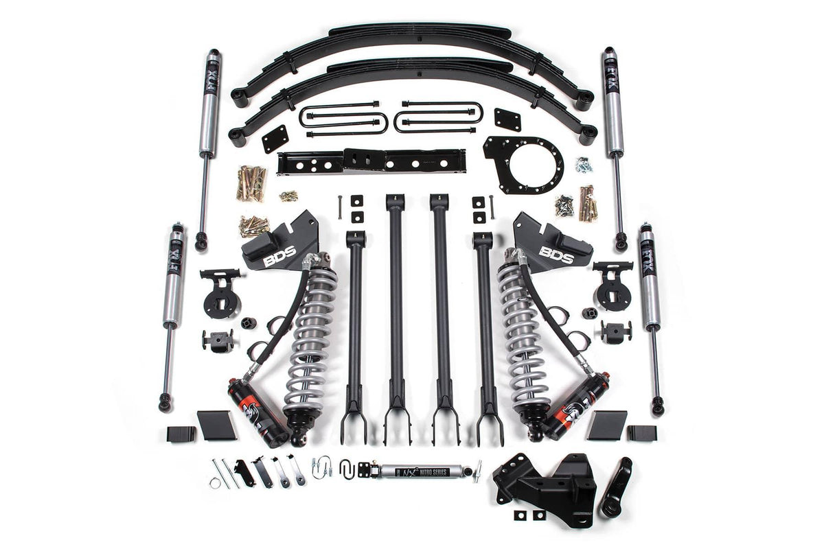 6" 4-LINK LIFT KIT W/ FOX 2.5 COIL-OVER CONVERSION 17-19 S/DUTY 4WD DIESEL
