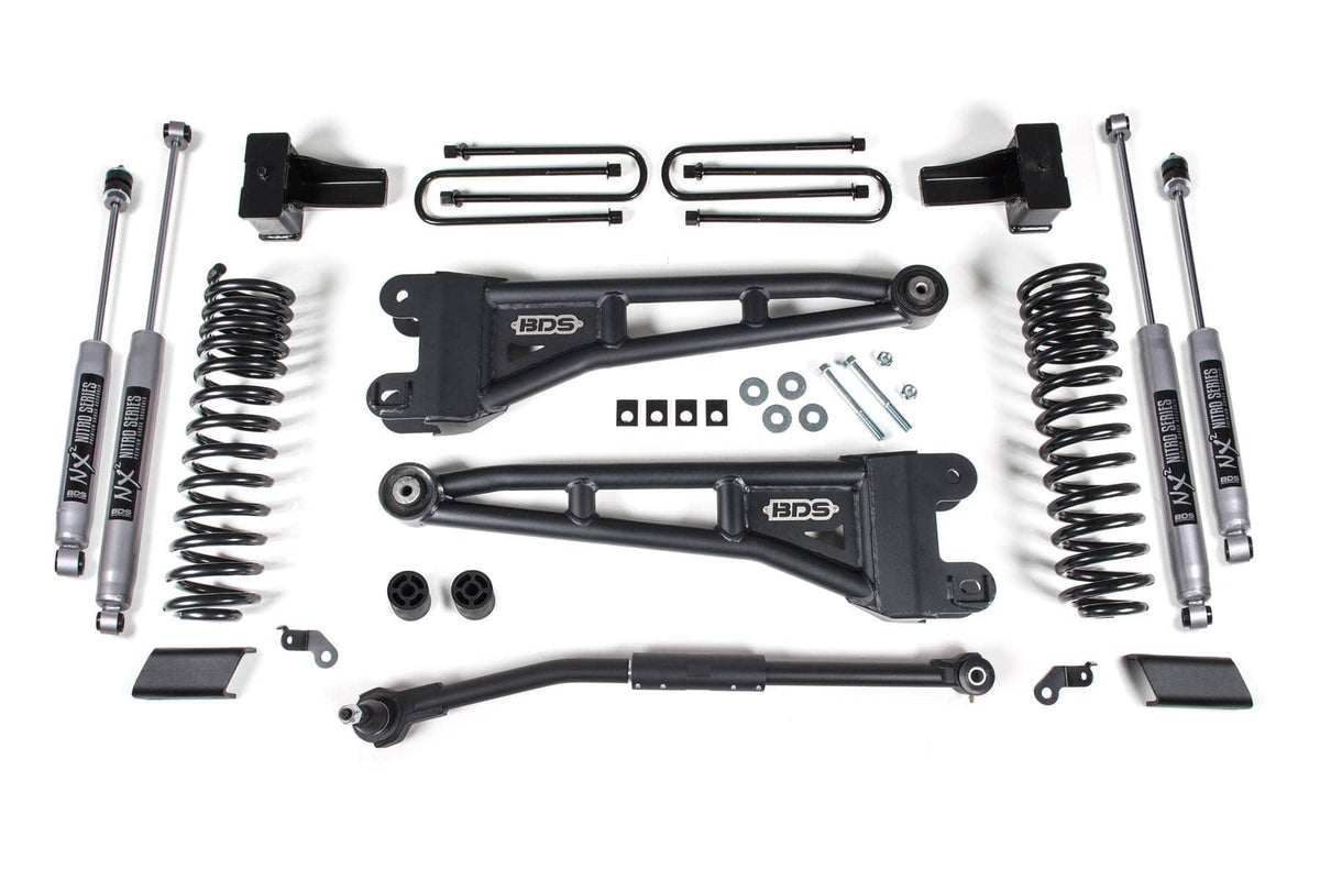 2.5" RADIUS ARM LIFT KIT W/ NX2 SHOCKS 17-19 S/DUTY 4WD DIESEL