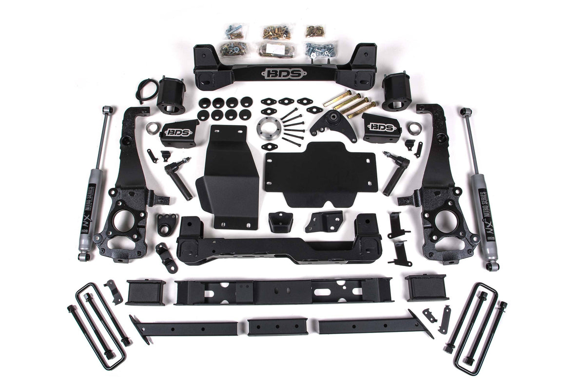 6" LIFT KIT W/ NX2 SHOCKS 19-23 RANGER 4WD W/ CAST ALUM. KNUCKLES