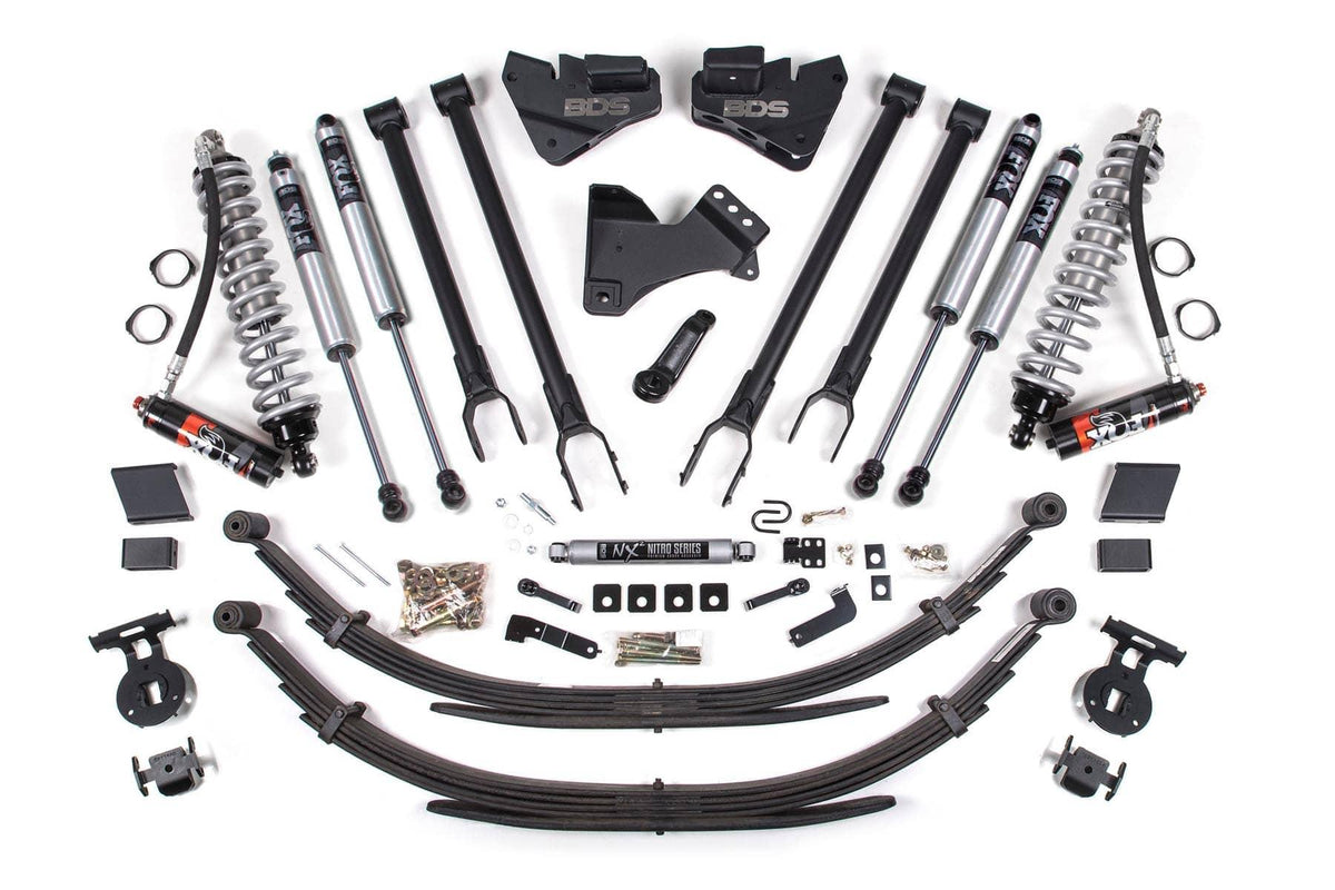 4" 4-LINK LIFT KIT W/ FOX 2.5 COIL-OVERS 17-19 S/DUTY 4WD DIESEL