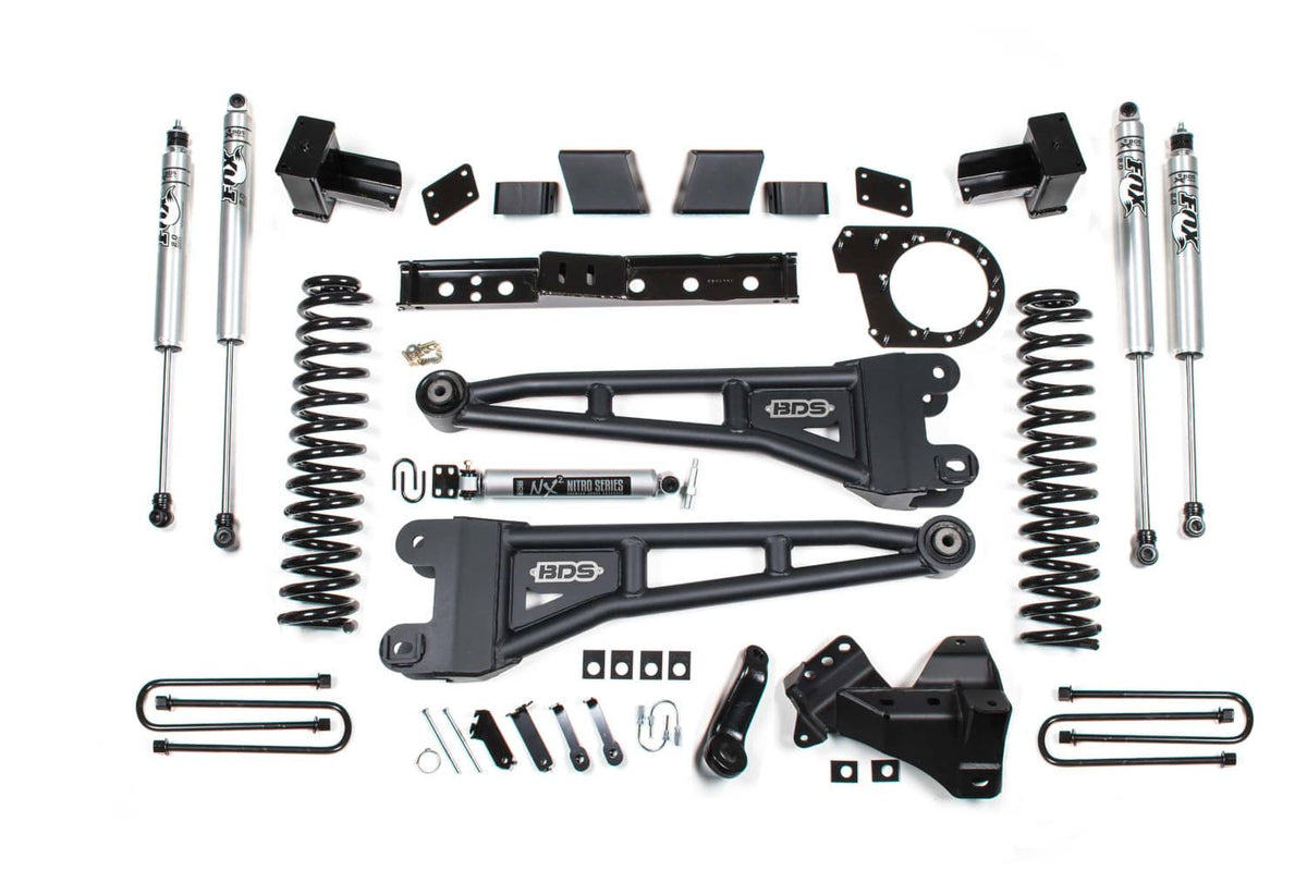 6" LIFT KIT WITH LEAF SPRINGS & FOX 2.0 SHOCKS 20-22 S/DUTY DIESEL