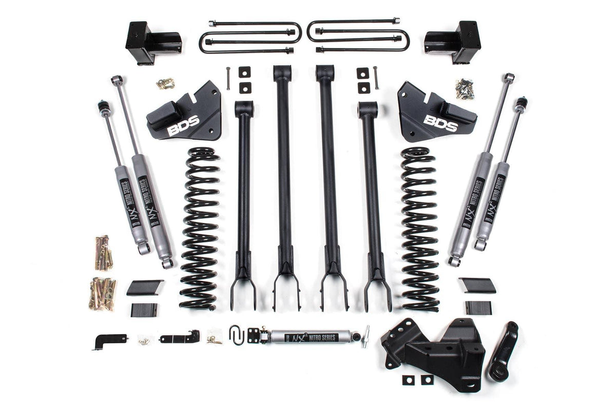 4" 4-LINK LIFT KIT W/ NX2 SHOCKS 20-22 F-350 DUALLY 4WD GAS