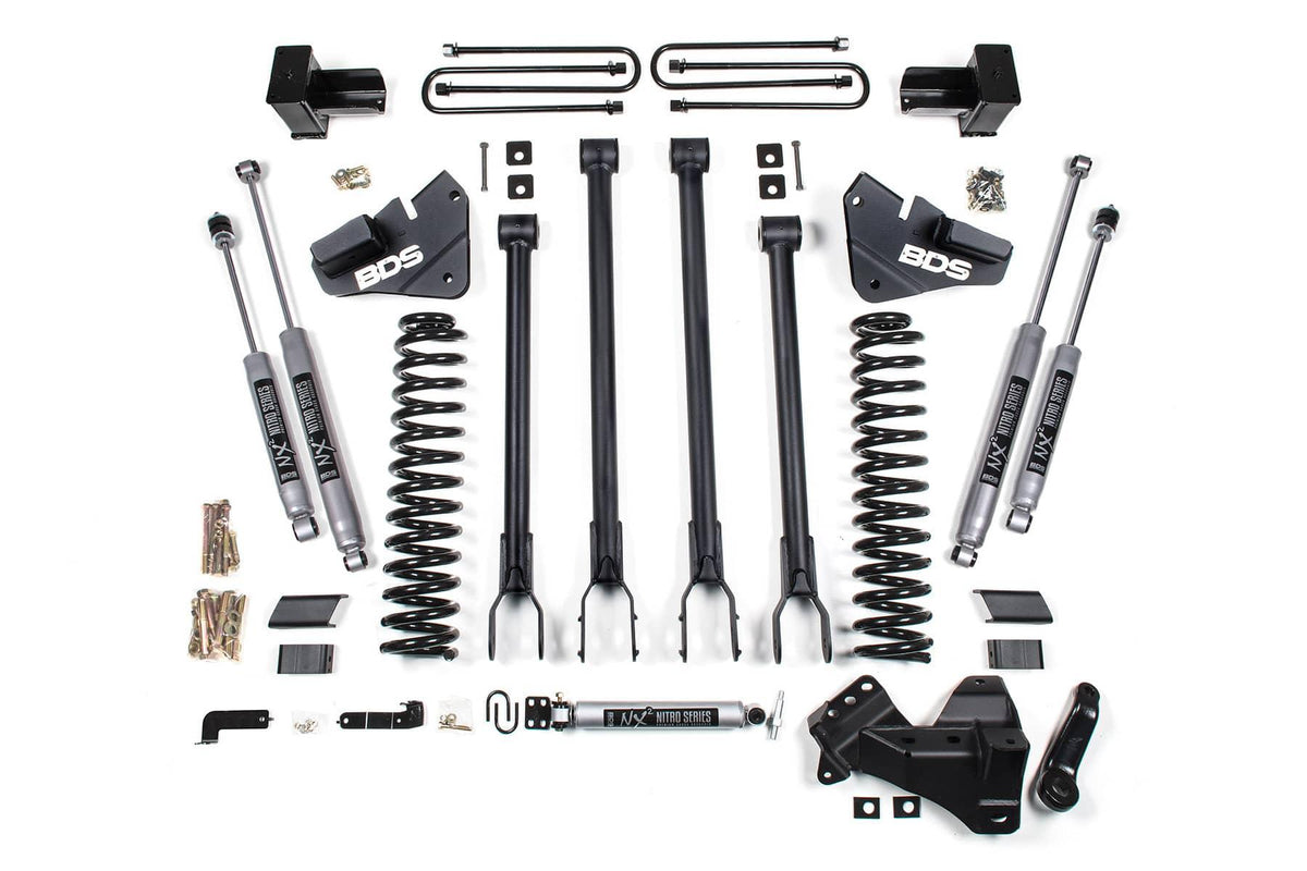 5" 4-LINK LIFT KIT W/ NX2 SHOCKS & LEAF SPRINGS 20-22 S/DUTY 4WD DIESEL