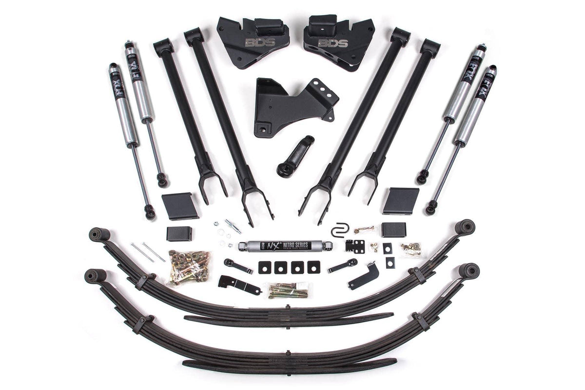 5" 4-LINK LIFT KIT W/ FOX 2.0 SHOCKS & LEAF SPRINGS 20-22 S/DUTY 4WD GAS