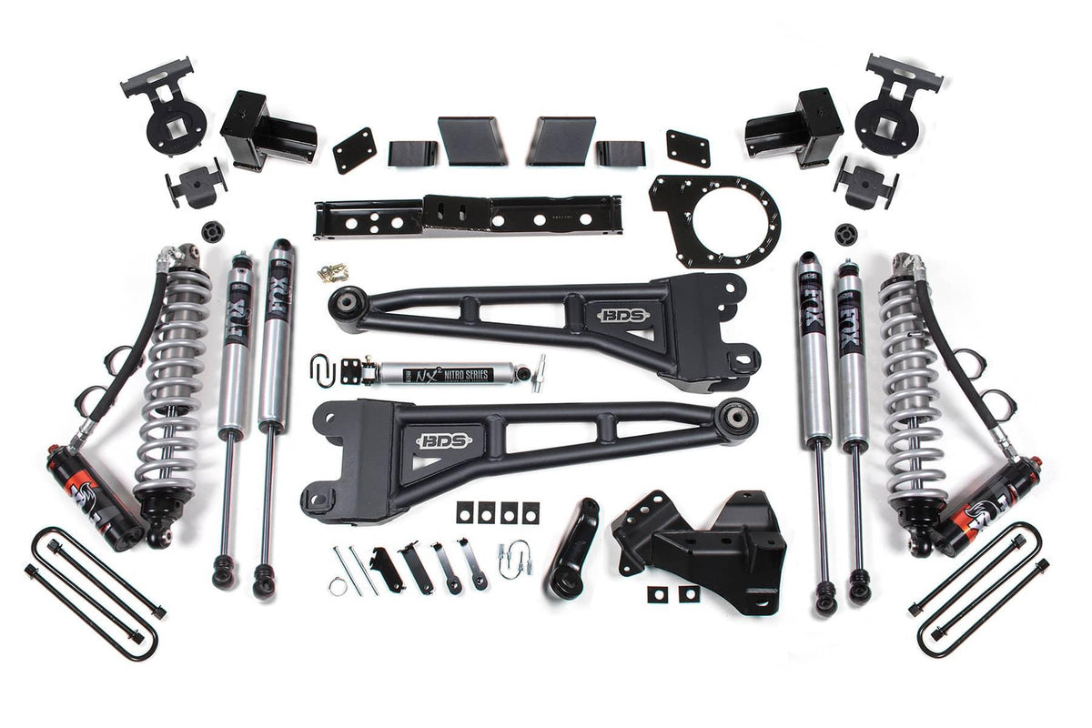 6" RADIUS ARM LIFT KIT W/ FOX 2.5 COIL OVERS 20-22 F-350 4WD DUALLY DIESEL