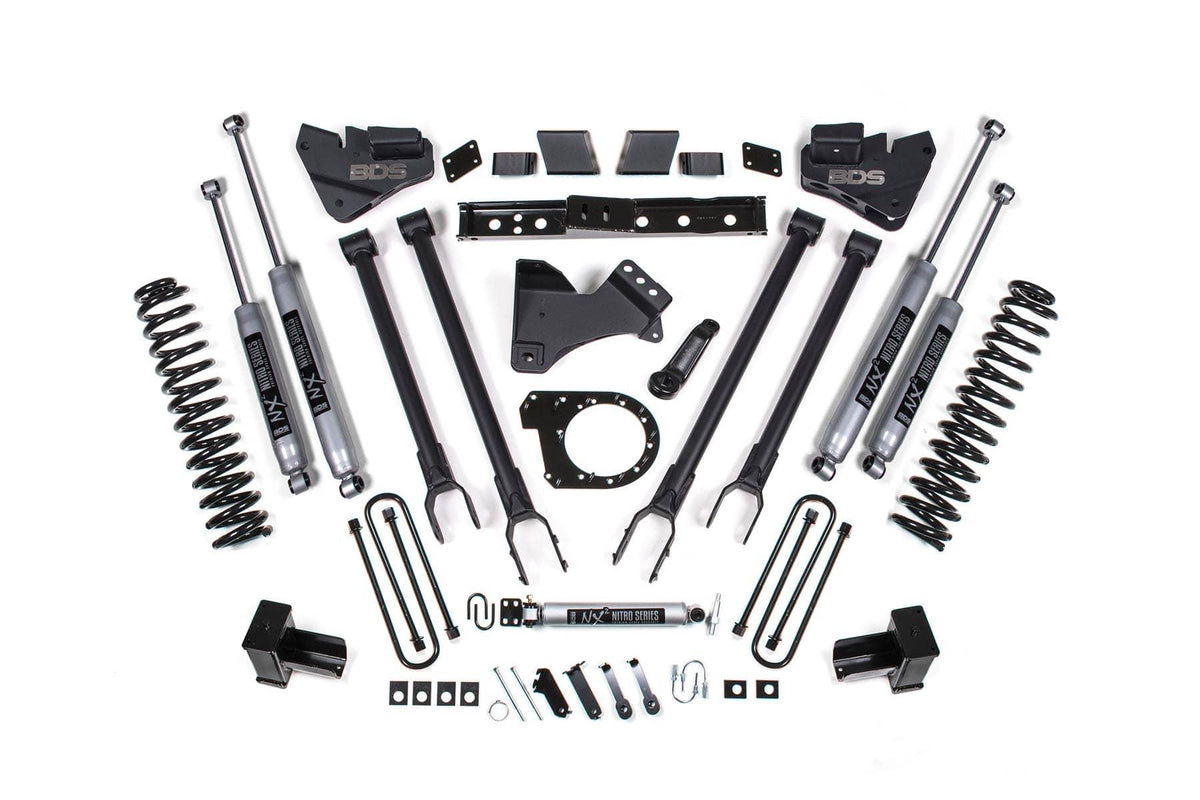 6" 4-LINK LIFT KIT W/ NX2 SHOCKS 20-22 F-350 4WD DUALLY DIESEL