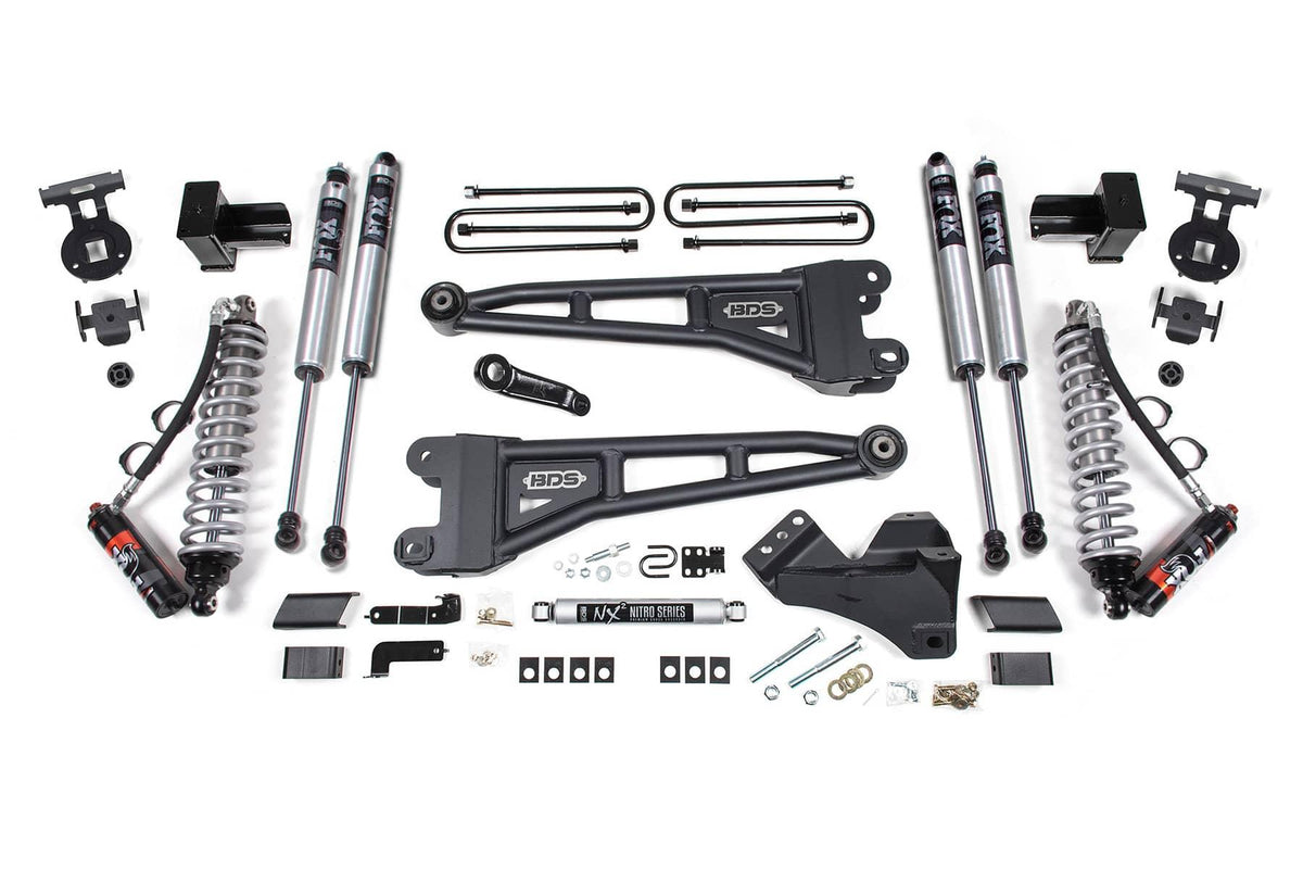 4" RADIUS ARM LIFT KIT W/ FOX 2.5 COIL-OVERS 17-19 F-350 4WD DUALLY DIESEL