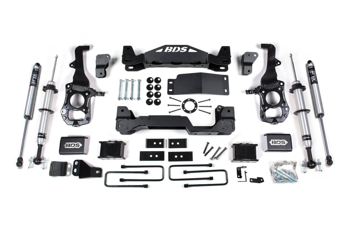 6" LIFT KIT W/ FOX 2.0 FRONT STRUTS & REAR SHOCKS 21-26 F150
