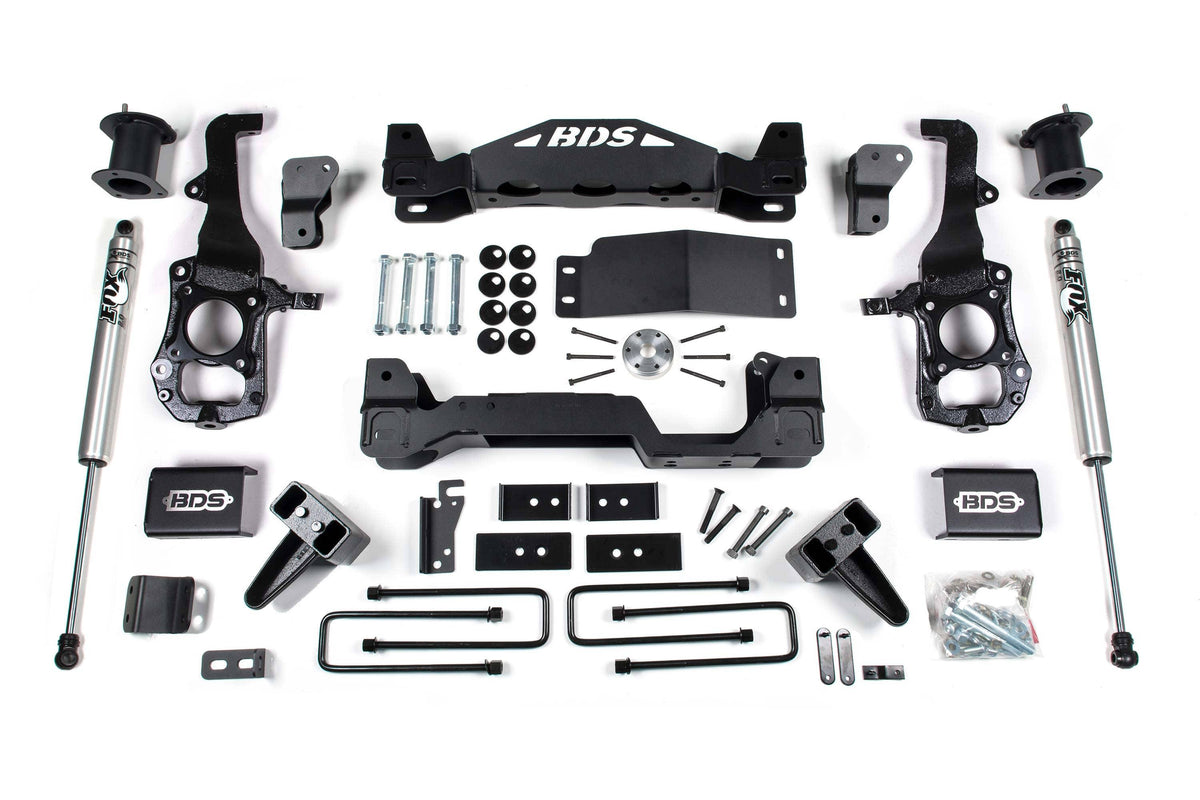 6" LIFT KIT W/ FOX 2.0 SHOCKS 21-26 F150 4WD