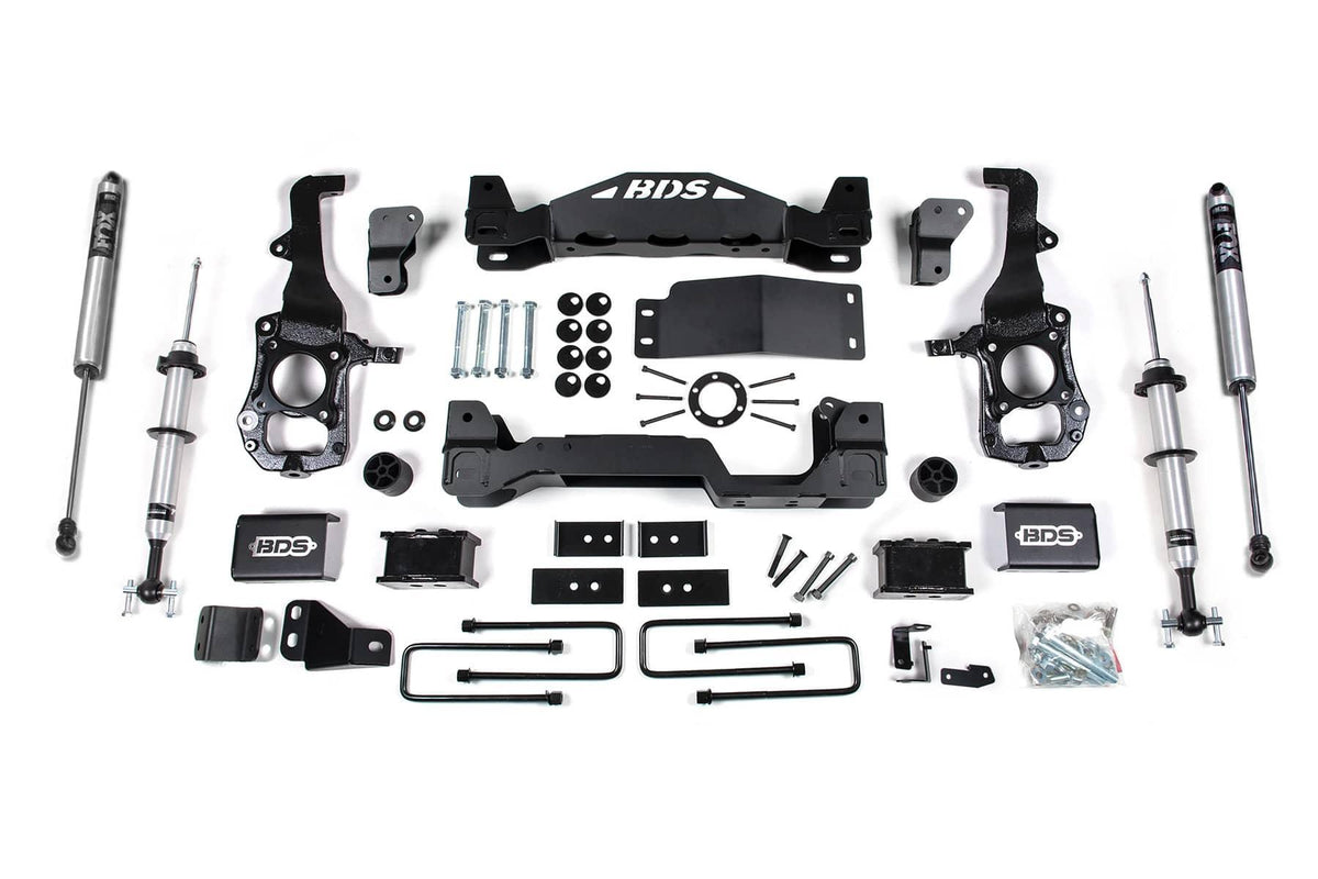 4" LIFT KIT W/ FOX 2.0 STRUTS & SHOCKS  W/ 3" REAR LIFT 21-26 F-150 4WD