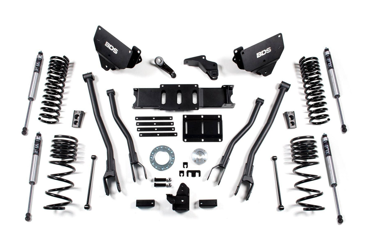 5.5" 4-LINK LIFT KIT W/ FOX 2.0 SHOCKS 14-18 RAM 2500 4WD GAS W/ 6-BOLT T-CASE