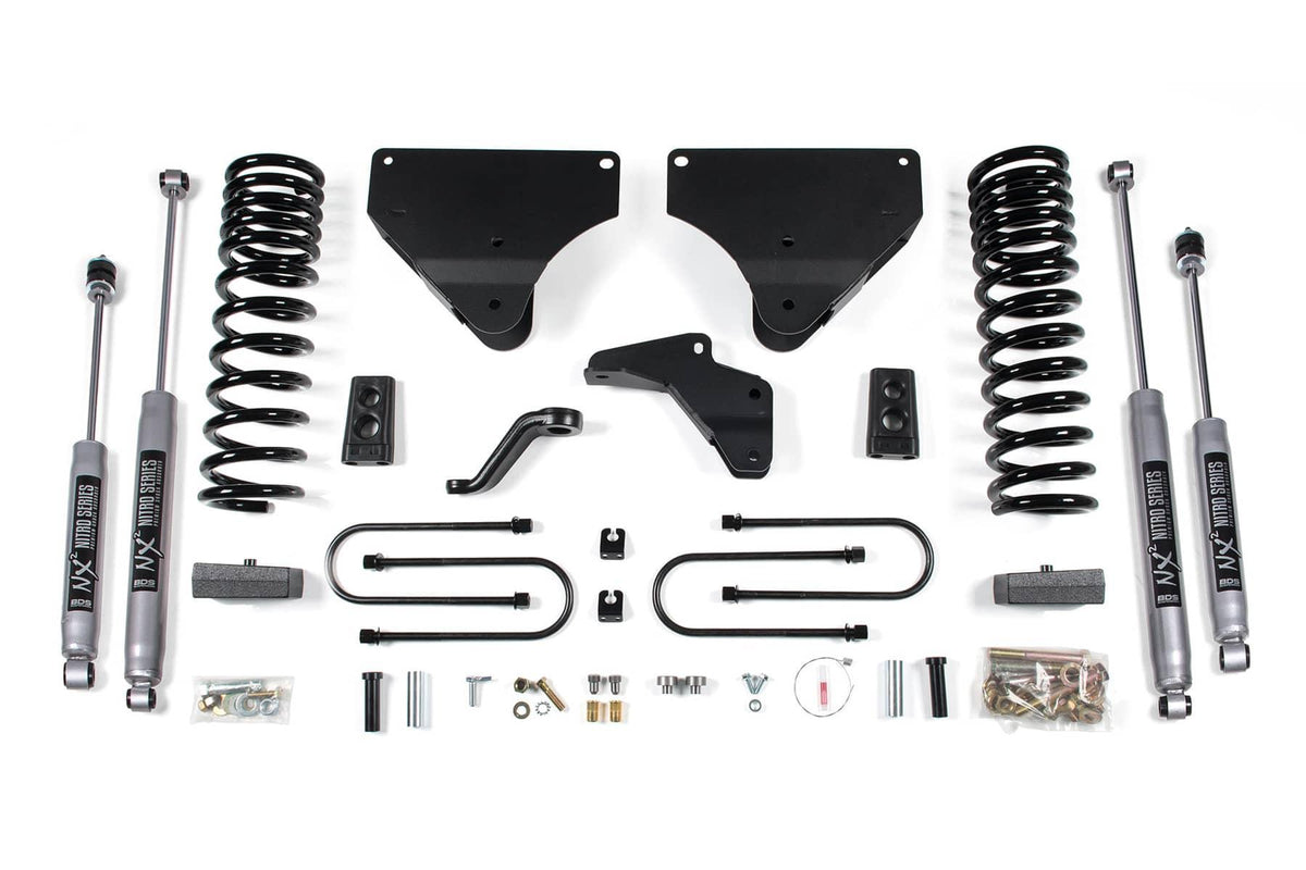 4" LIFT KIT W/ FOX 2.0 SHOCKS & 3" REAR BLOCKS 13-18 RAM 3500 4WD GAS