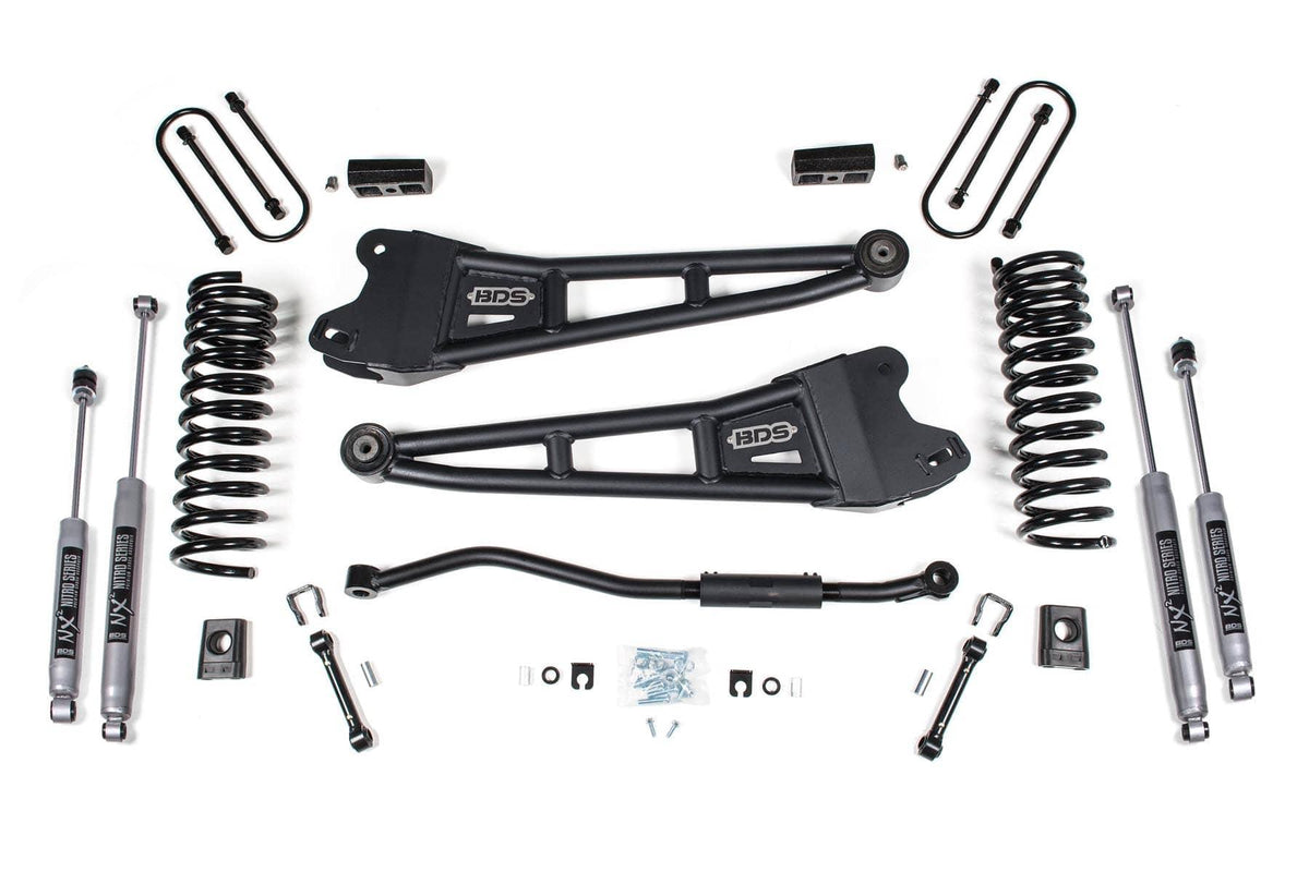 3" RADIUS ARM LIFT KIT W/ NX2 SHOCKS 13-18 RAM 3500 4WD DIESEL