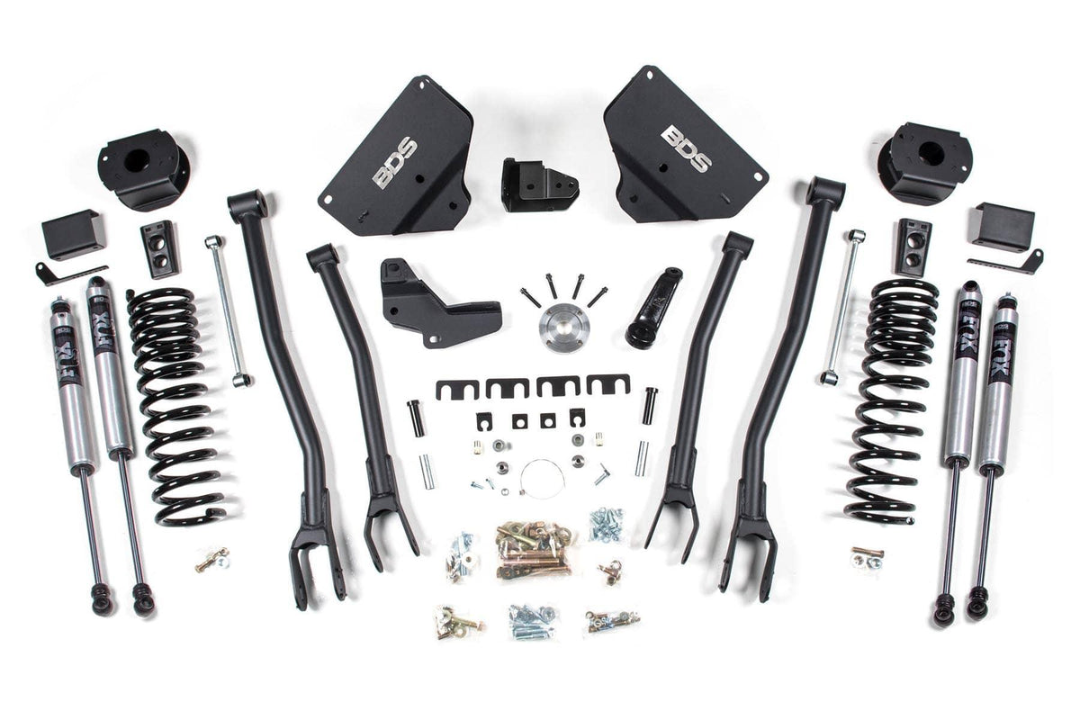 4" 4-LINK LIFT KIT W/ FOX 2.0 SHOCKS 14-18 RAM 2500 4WD GAS W/ AIR RIDE