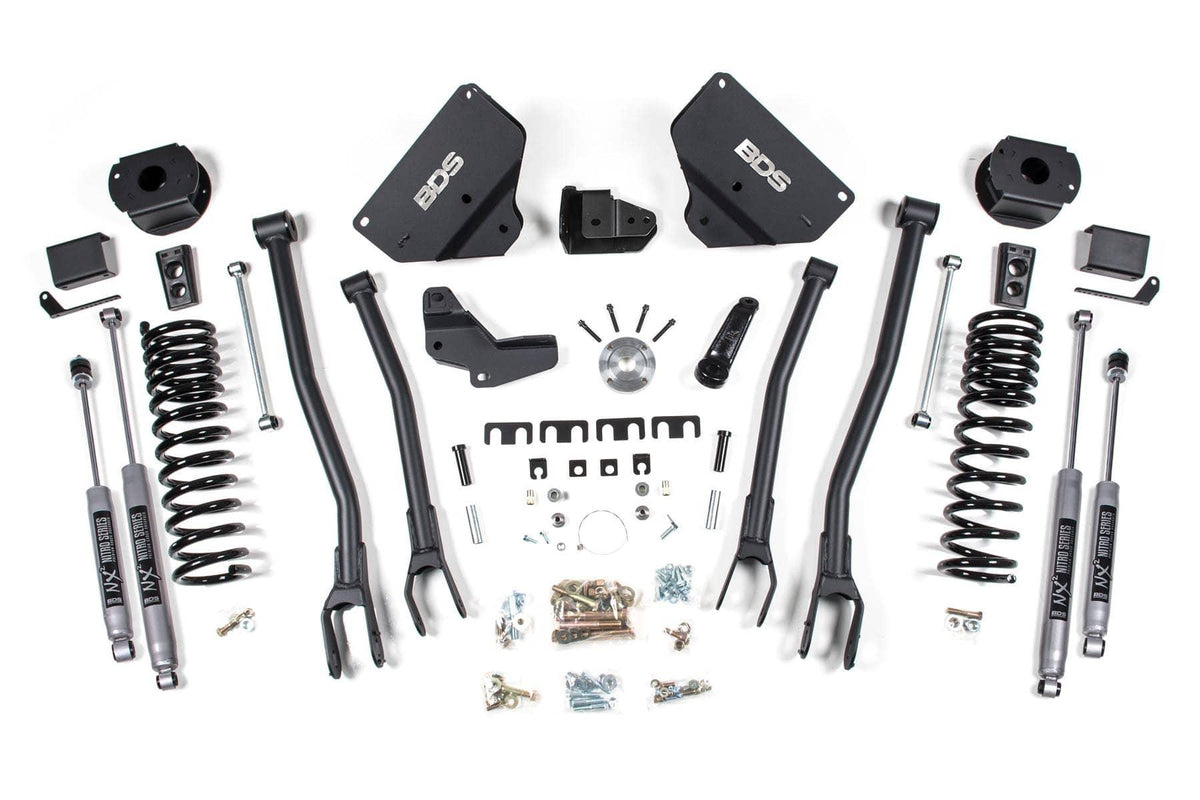 4" 4-LINK LIFT KIT W/ NX2 SHOCKS 14-18 RAM 2500 4WD GAS W/ AIR RIDE