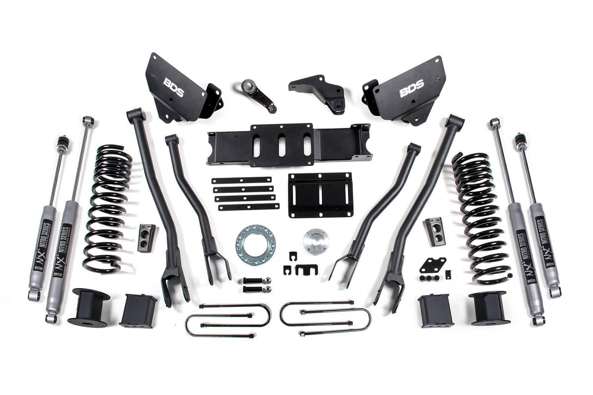 6" 4-LINK LIFT KIT 13-18 RAM 3500 DIESEL W/ AIR RIDE & 8-BOLT T-CASE