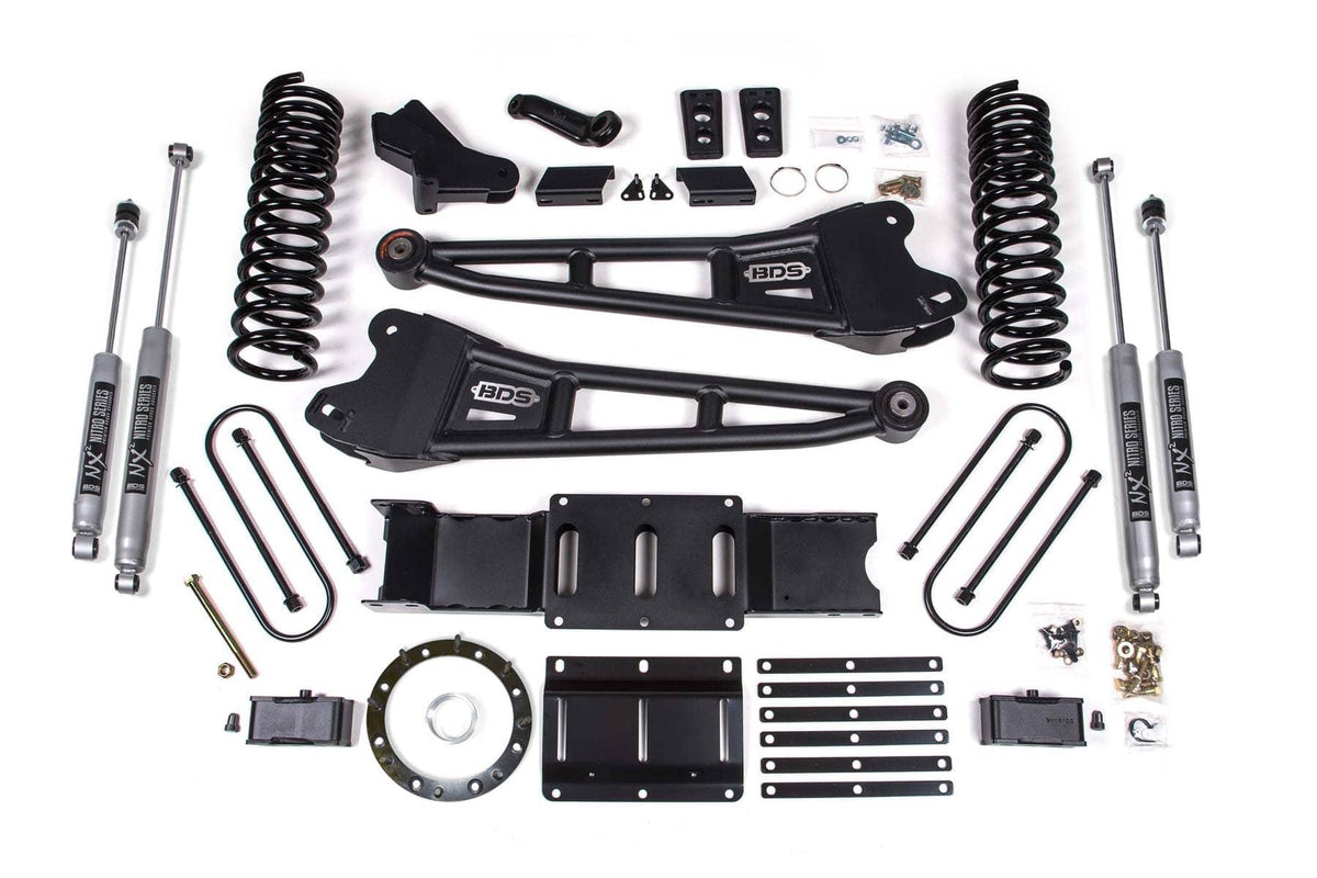 4" RADIUS ARM LIFT KIT 19-24 RAM 3500 DIESEL W/O OVERLOADS W/ 8-BOLT T-CASE