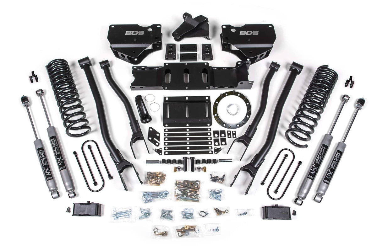 4" 4-LINK LIFT KIT 19-24 RAM 3500 DIESEL W/O OVERLOADS W/ 8-BOLT T-CASE