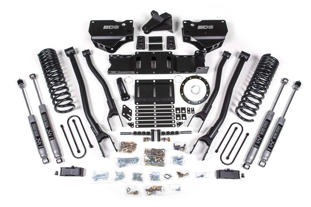4" 4-LINK LIFT KIT 19-24 RAM 3500 DIESEL W/ OVERLOADS W/ 8-BOLT T-CASE