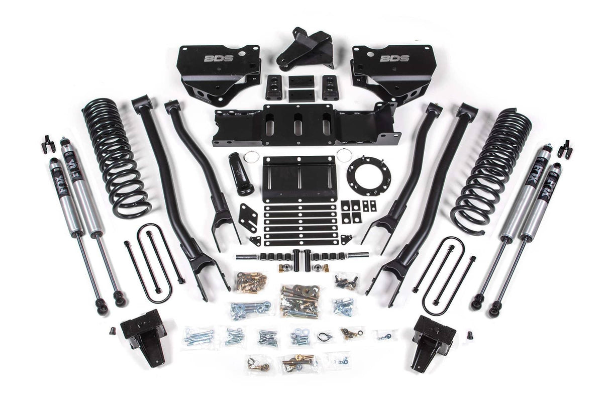 6" 4-LINK LIFT KIT 19-24 RAM 3500 DIESEL W/ OVERLOADS W/ 6-BOLT T-CASE