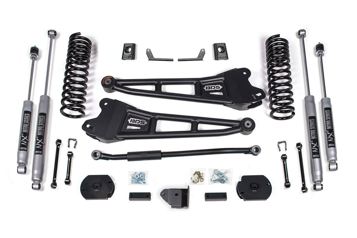 3" RADIUS ARM LIFT KIT W/ NX2 SHOCKS 14-18 RAM 2500 DIESEL W/ OE AIR RIDE