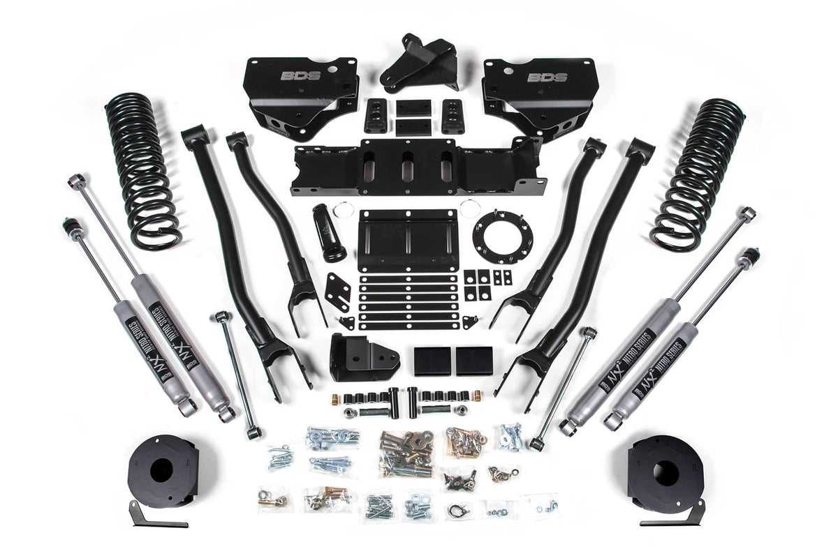 4" 4-LINK LIFT KIT W/ NX2 SHOCKS 19-24 RAM 2500 GAS W/ OE AIR RIDE