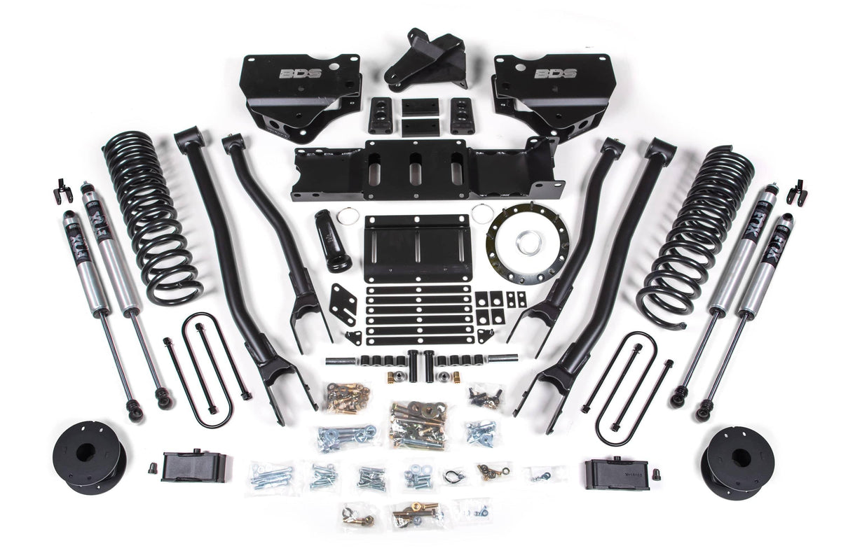 4" 4-LINK LIFT KIT 19-24 RAM 3500 DIESEL W/ AIR RIDE 8-BOLT T-CASE
