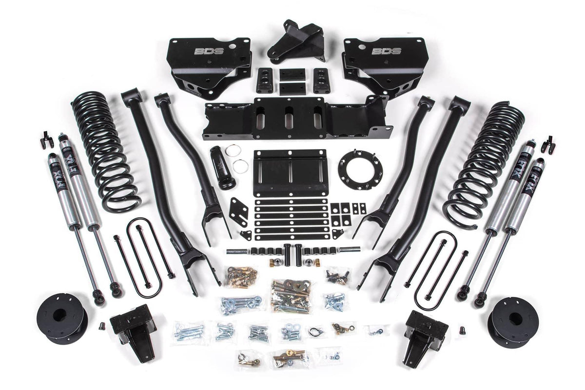 5.5" 4-LINK LIFT KIT 19-24 RAM 3500 4WD GAS W/ AIR RIDE W/ 6-BOLT T-CASE