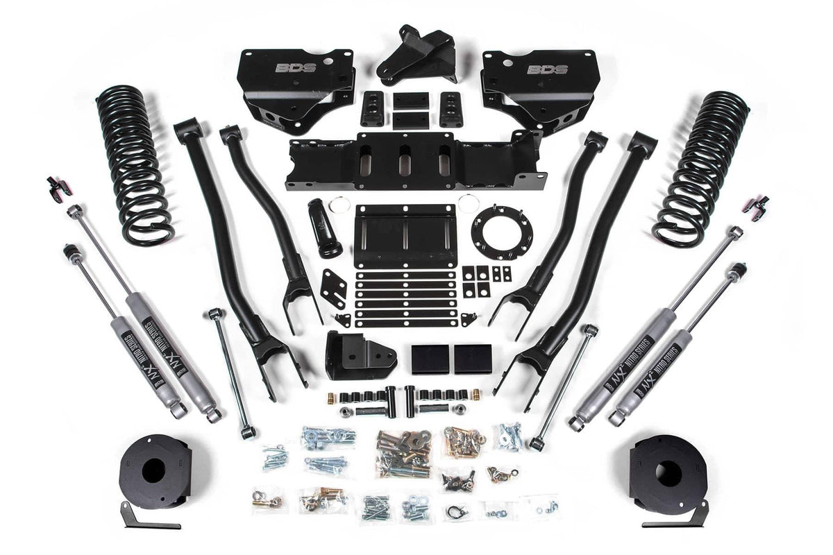 5.5" 4-LINK LIFT KIT W/ 19-24 RAM 2500 GAS W/ REAR AIR RIDE W/ 6-BOLT T-CASE