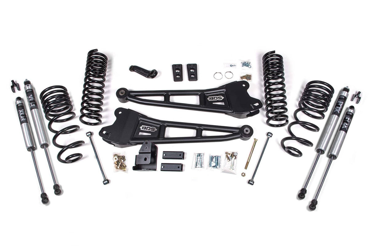 4" RADIUS ARM LIFT KIT W/ FOX 2.0 SHOCKS 14-18 RAM 2500 4WD GAS