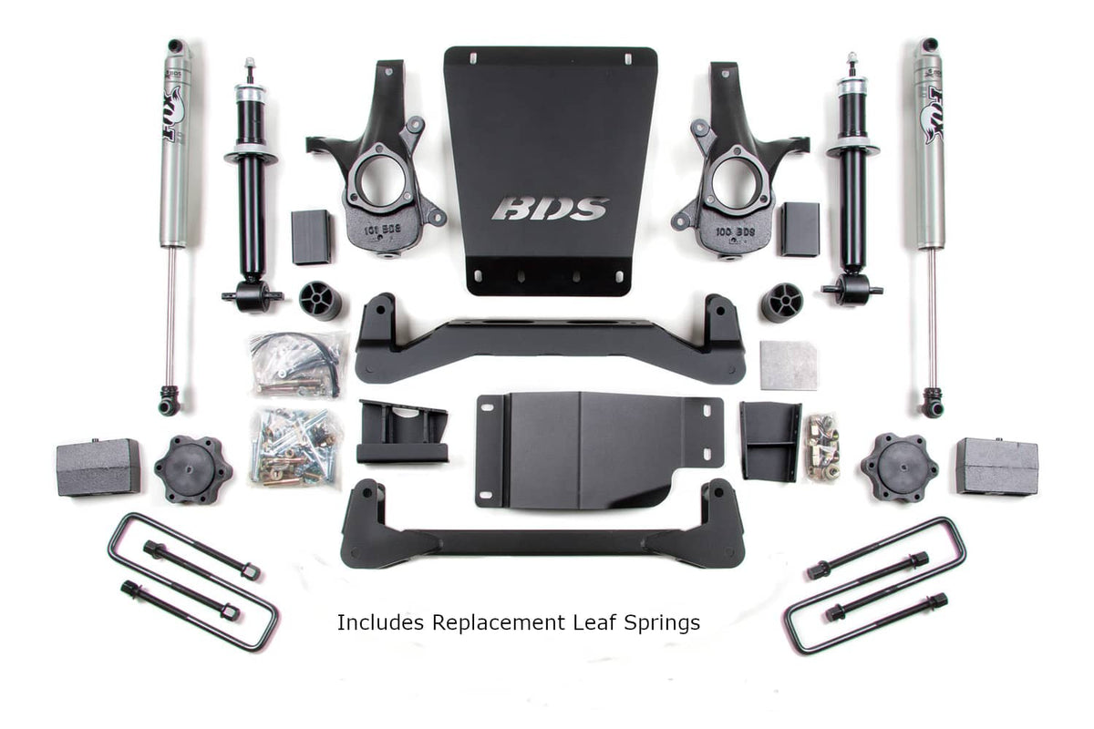 6" LIFT KIT WITH FOX 2.0 SHOCKS 07-13 GM 1500