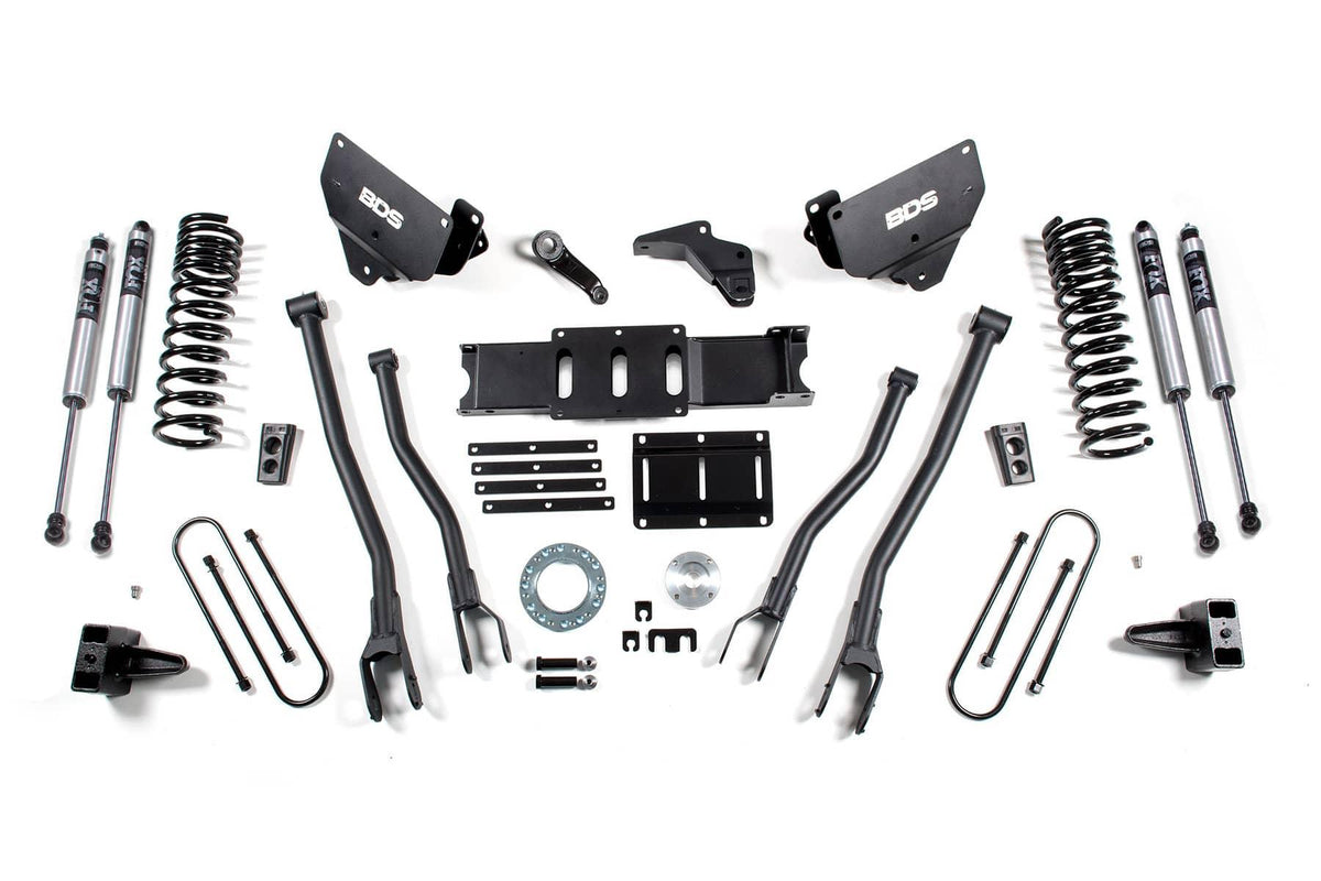 6" 4-LINK LIFT KIT W/ 5" LIFT BLOCKS 13-18 RAM 3500 4WD DIESEL W/ 8-BOLT T-CASE