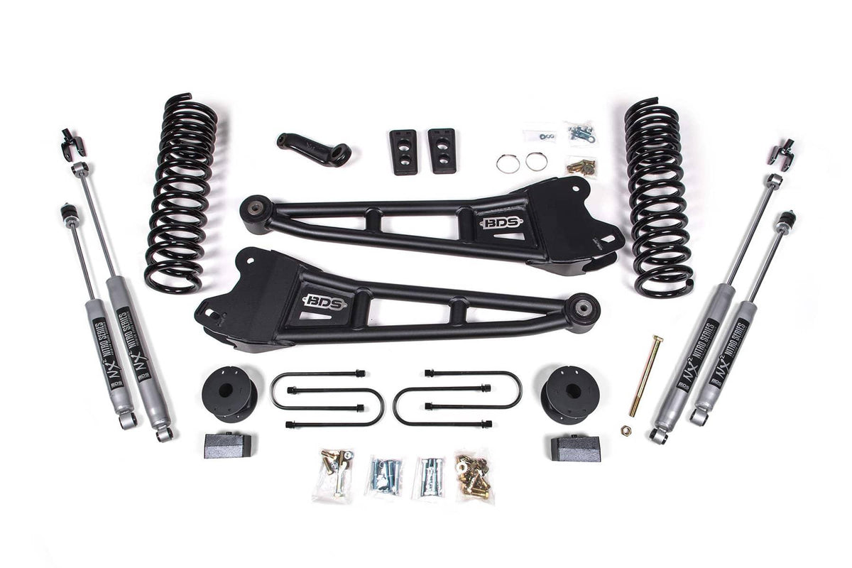 4" RADIUS ARM LIFT KIT 13-18 RAM 3500 GAS W/ REAR AIR RIDE