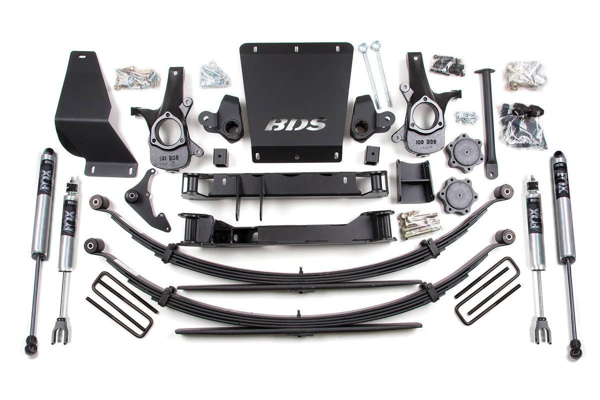 6" LIFT KIT W/ FOX 2.0 SHOCKS & LEAF SPRINGS 99-06 GM 1500 4WD