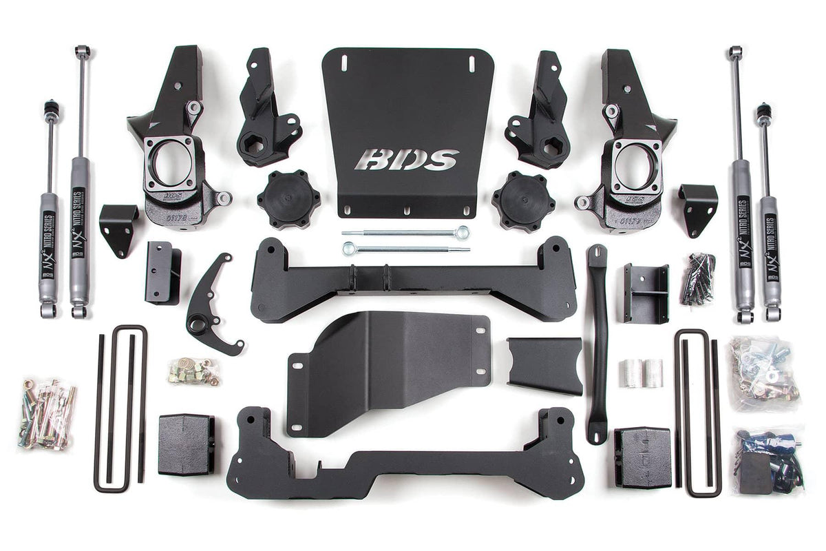 7" LIFT KIT W/ 5" LIFT BLOCKS 01-10 GM 2500HD/3500HD 2WD