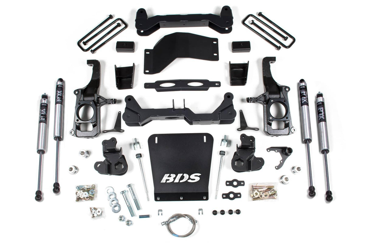 6.5" LIFT KIT W/ FOX 2.0 SHOCKS W/ 4" REAR LIFT 11-19 GM HD 4WD DIESEL